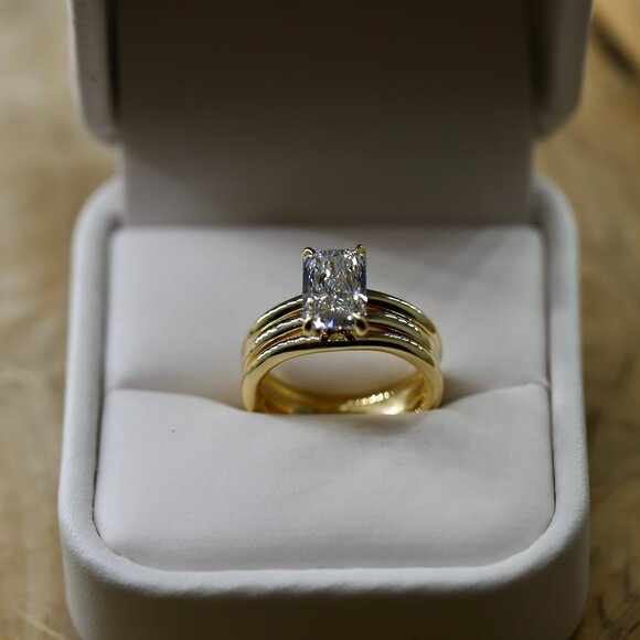 2 carat Diamond ring yellow gold - Picture 10 of 13